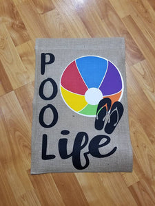 Pool Life Garden Flag